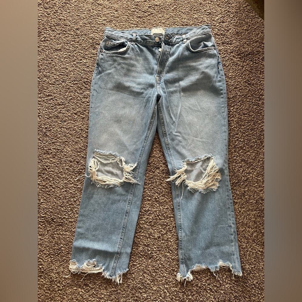 Free People Distressed Jeans Crop 29 - Picture 3 of 6